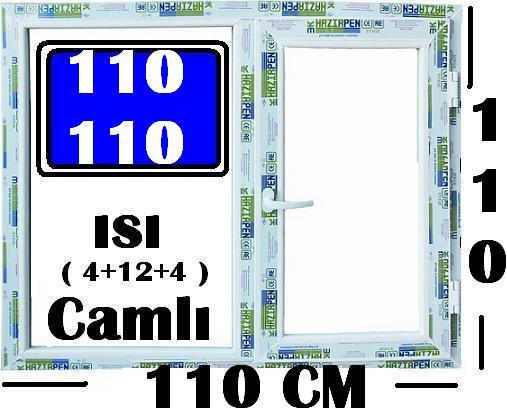 110 X 110 ISICAMLI PVC PENCERE