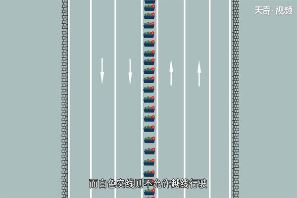 马路上的标线多种多样